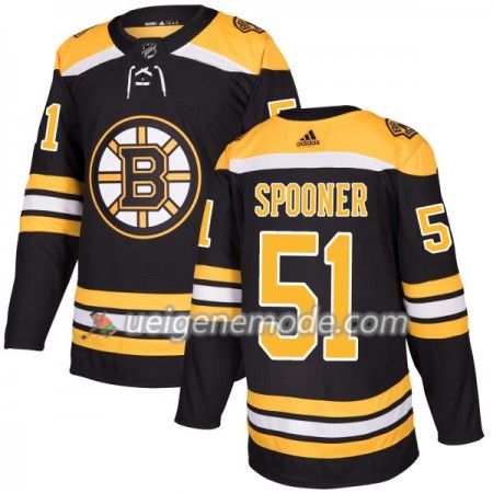 Herren Eishockey Boston Bruins Trikot Ryan Spooner 51 Adidas 2017-2018 Schwarz Authentic
